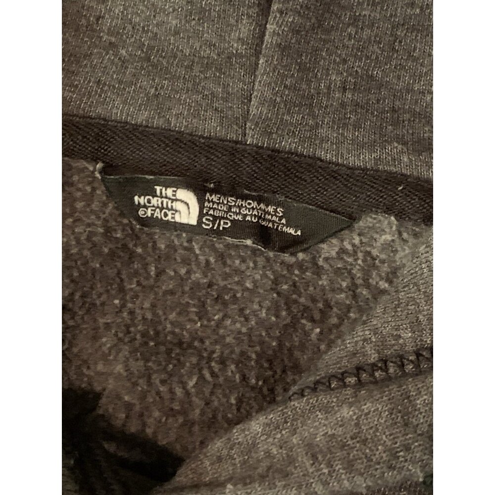 The North Face Hoodie Sz Small Black Sleeve Embroidered Fleece Pullover - Picture 3 of 9